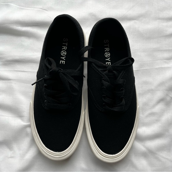 new straye gower - black (v2) skate shoes men’s 7 women’s 8.5 - Picture 3 of 8